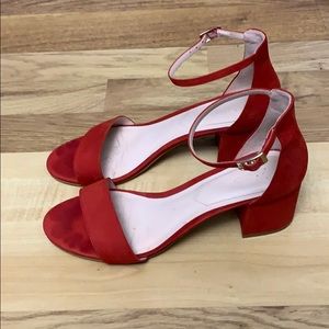 Aldo ‘villarosa’ red suede sandal